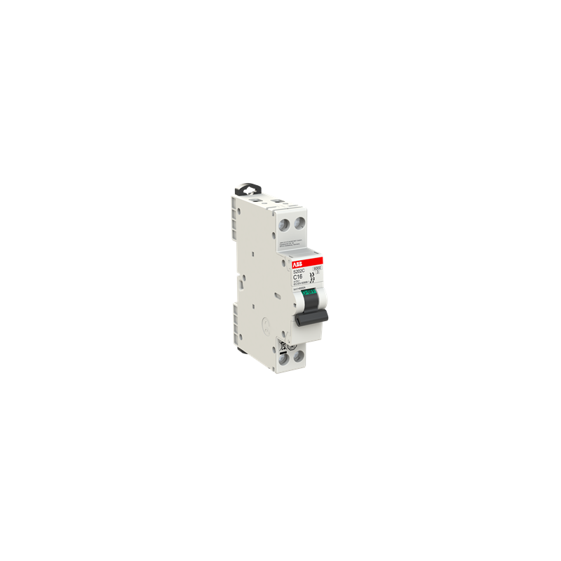 S202C-C10 Miniature Circuit Breaker C-char.,6kA, 10A, 2P 1M