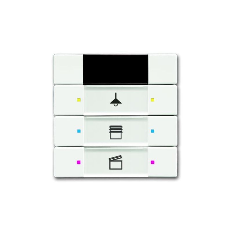 6129/01-884-500 Control element, 3/6gang, with IR interface multi-function/colour concept
