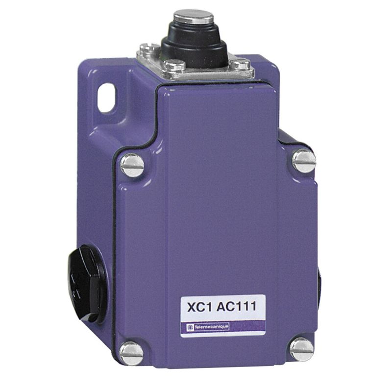 Limit switch, Limit switches XC Standard, XC1AC, end plunger, 2 NO, simultaneous