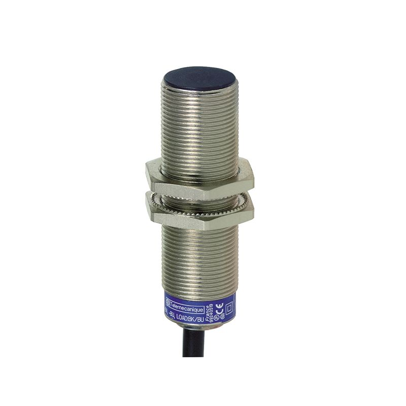 inductive sensor XS6 M18 - L62mm - brass - Sn8mm - 24..240VAC/DC - cable 2m
