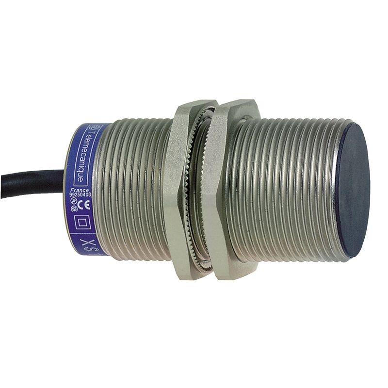 sensor indut. XS1 M30 – L 60 mm – bronze - Sn 10 mm - 24..240 VCA/CC - cabo 2 m