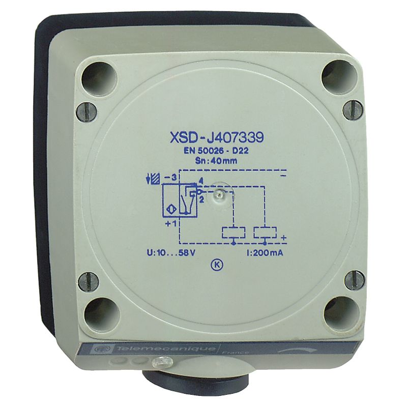 inductive sensor XSD 80x80x40 - plastic - Sn40mm - 24..240VAC - terminals