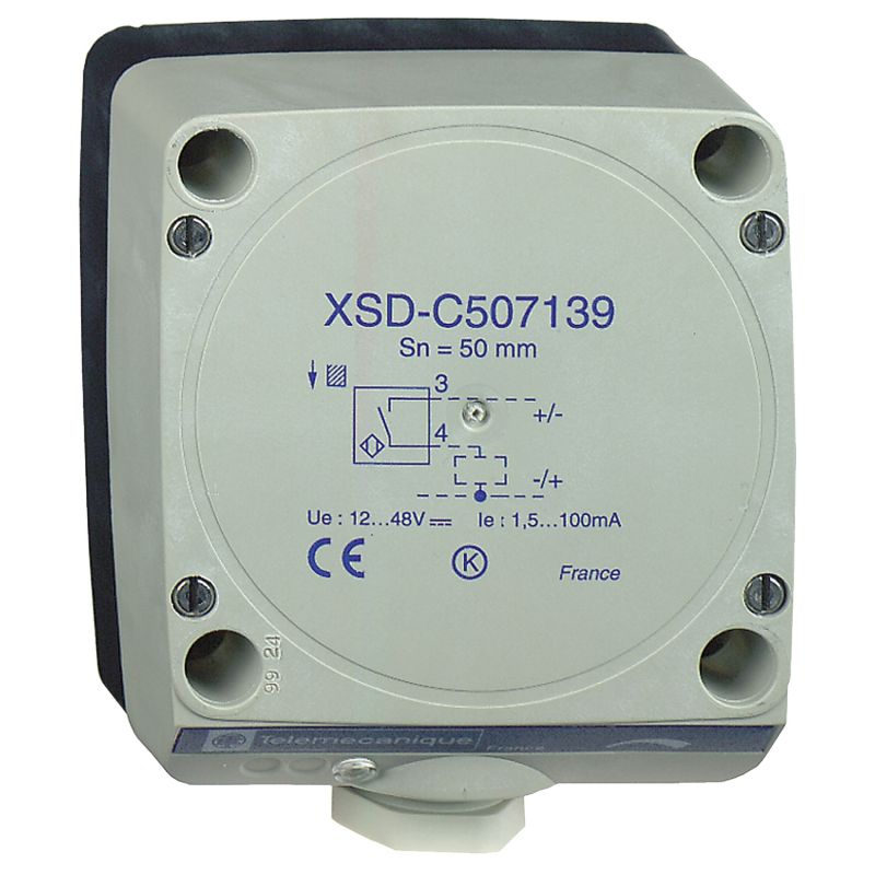 Inductive proximity sensors XS, inductive sensor XSD 80x80x40, plastic, Sn40mm, 24...240 VAC, terminals