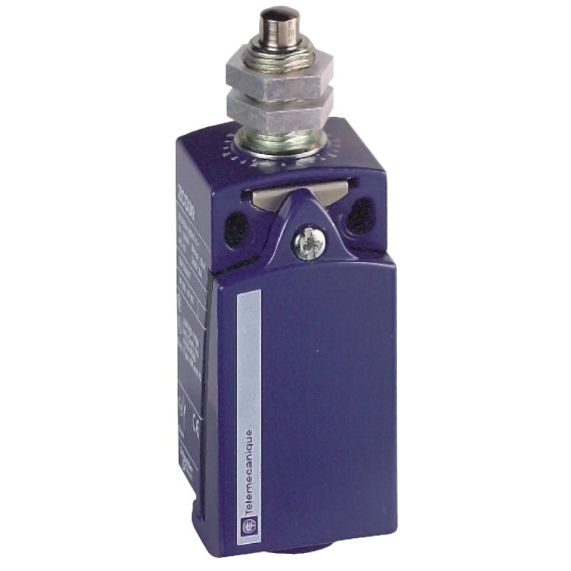 Limit switch, Limit switches XC Standard, XCKD, M18 metal end plunger, 1NC+1 NO, slow, Pg11
