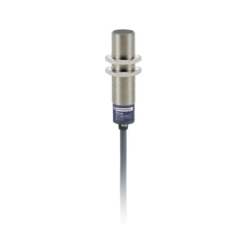 capacitive sensor - XT1 - cylindrical M18 - brass - Sn 5mm - cable 2m