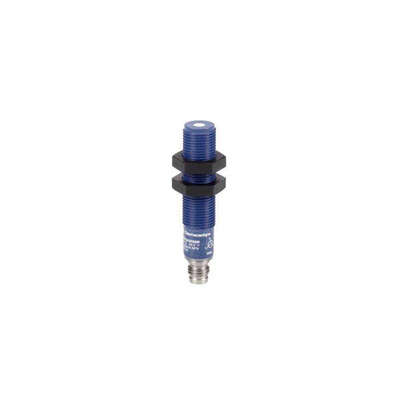 ultrasonic sensor cylindrical M12 - receiver - Sn 0.2 m - 2NO - M8 connector