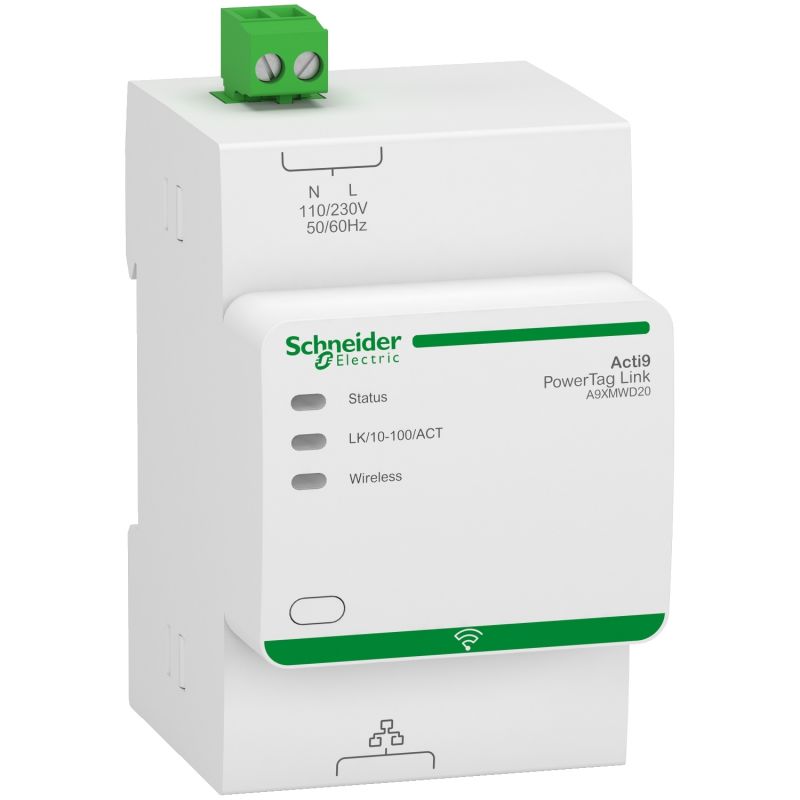 Acti9 PowerTag Link - Wireless to Modbus TCP/IP Concentrator