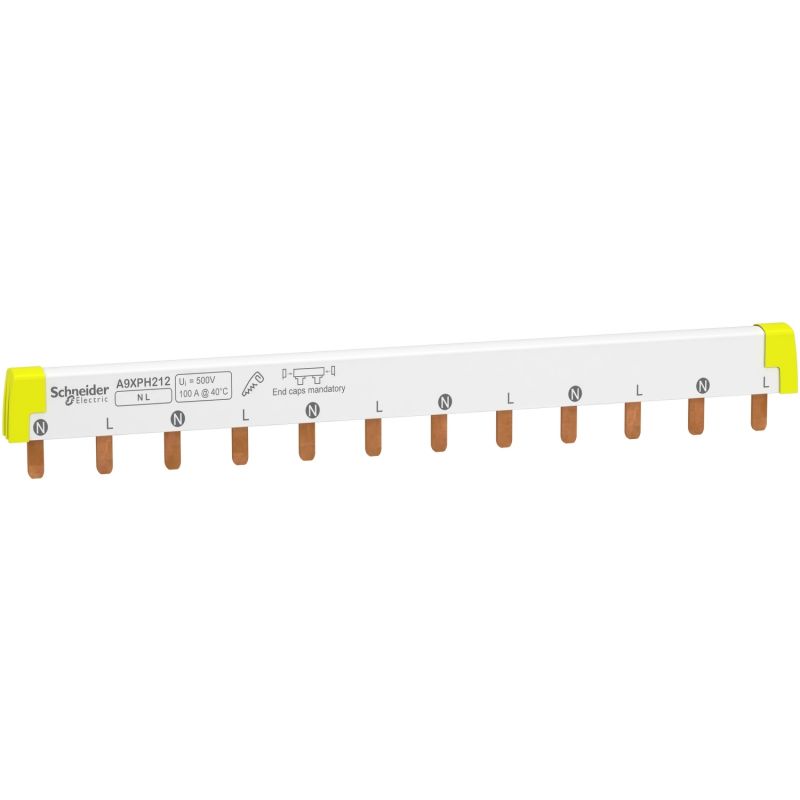 Acti 9 - comb busbar - 1L+N - 18 mm pitch - 12 modules - 100 A