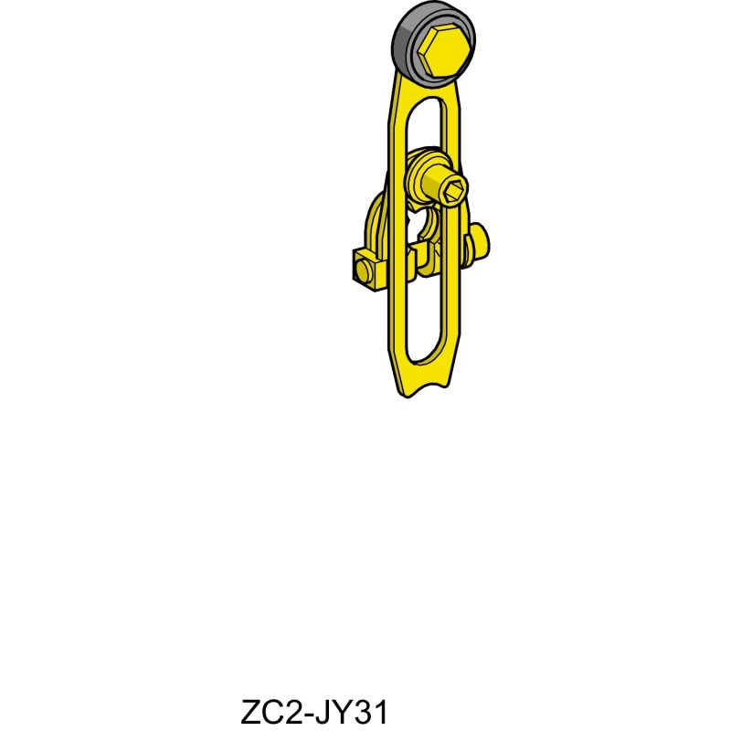 limit switch lever ZC2JY - thermoplastic roller lever var. length - 10..120°C