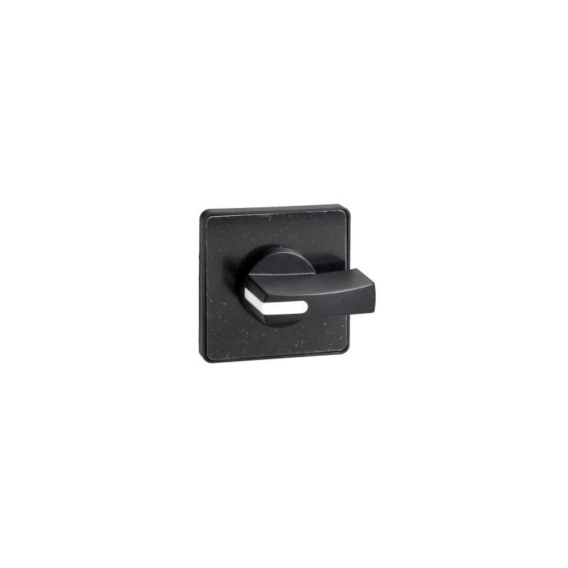 operating head 45 x 45 mm - black color - black handle - blank for engraving