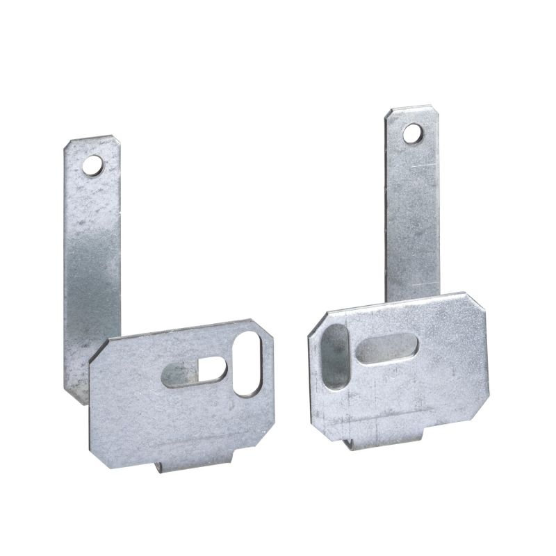 Set of 2 brackets for earthing collector bar for Spacial WM enclosures.