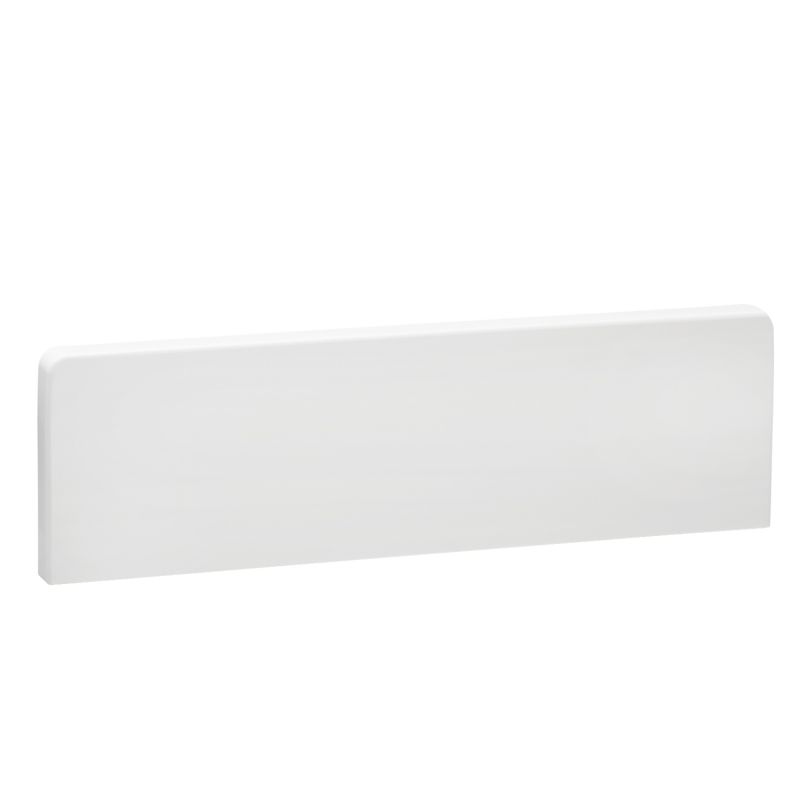 OptiLine 45/70 - stop end - 185 x 55 mm - PC/ABS - polar white