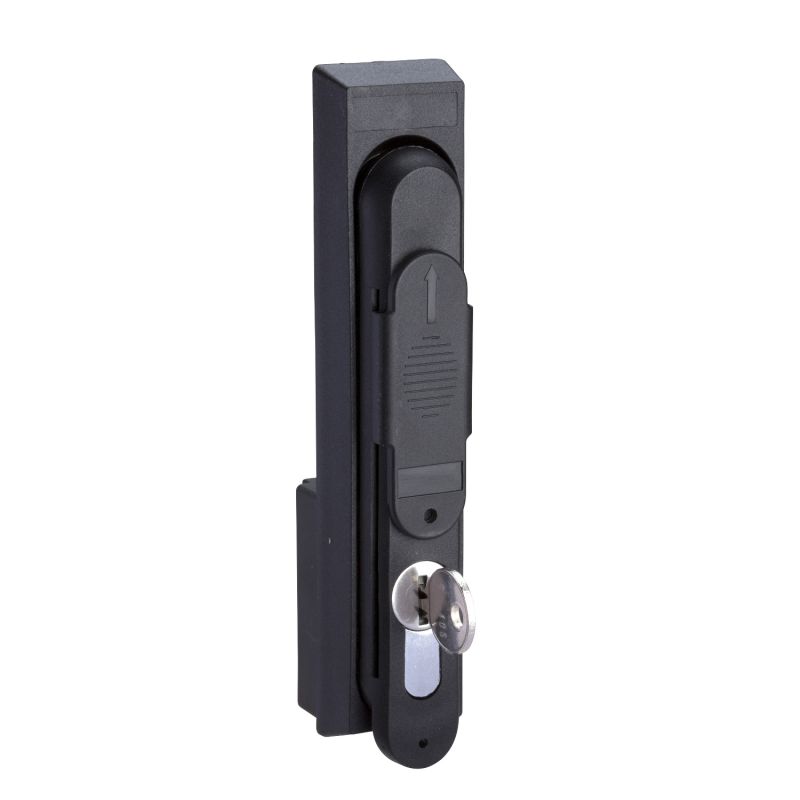 Retractable handle lock with lock cover