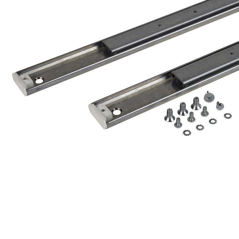 Telescopic rails for mounting of a telescopic tray - 600 mm enclosure