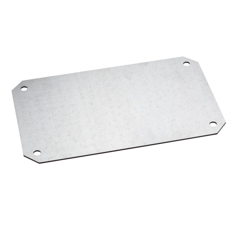Plain mounting plate H200xW300mm made of galvanised sheet steel