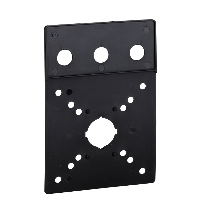 legend holder with blank legend plate - for front plate 60 x 60 mm