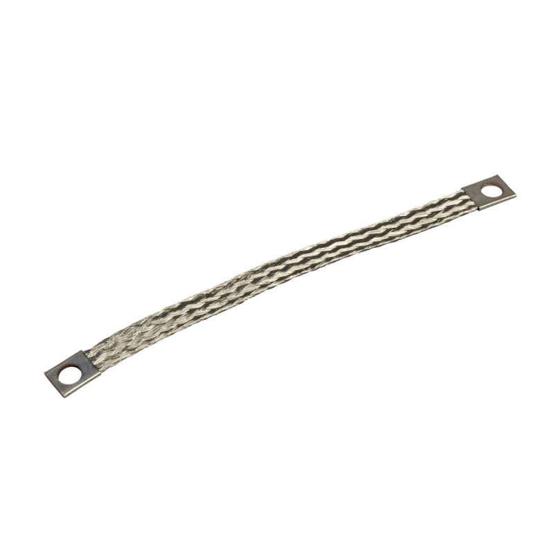 Earth braids section 50mm², length 200mm, eyelet hole 6,4mm. Packaging unit: 10.