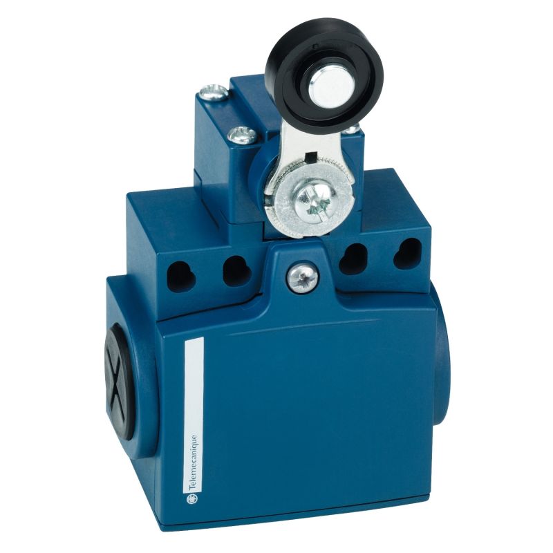 limit switch XCNT - thermoplastic roller lever - 1NC+1NO - snap - M16