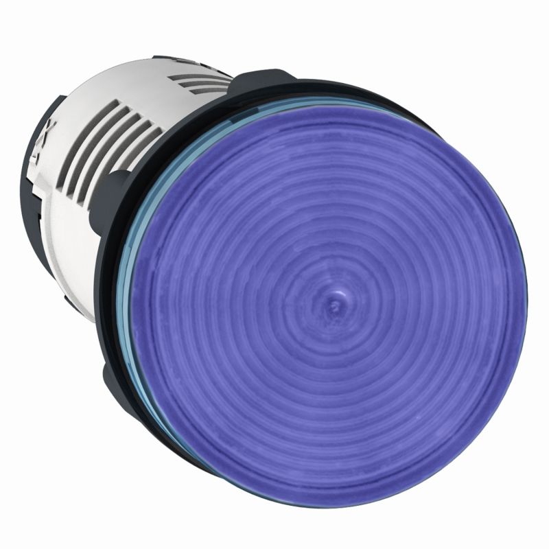 Monolithic pilot light, plastic, blue, Ø22, integral LED, 110...120 V AC