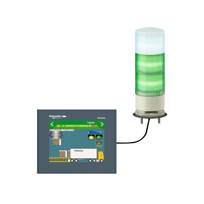 Multi-color USB Programmable tower lights -60mm- steady/flashing LED-buzzer