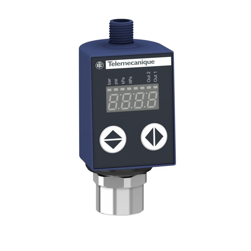 Electronic pressure sensors, Pressure sensors XM, XMLR 2,5 bar, G 1/4, 24 VDC, 2xNPN, M12