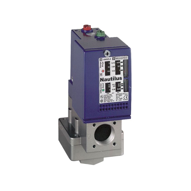 Electromechanical pressure sensor, Pressure sensors XM, vacuum switch XMLC -1 bar, adjustable scale 2 thresholds, 2 C/O