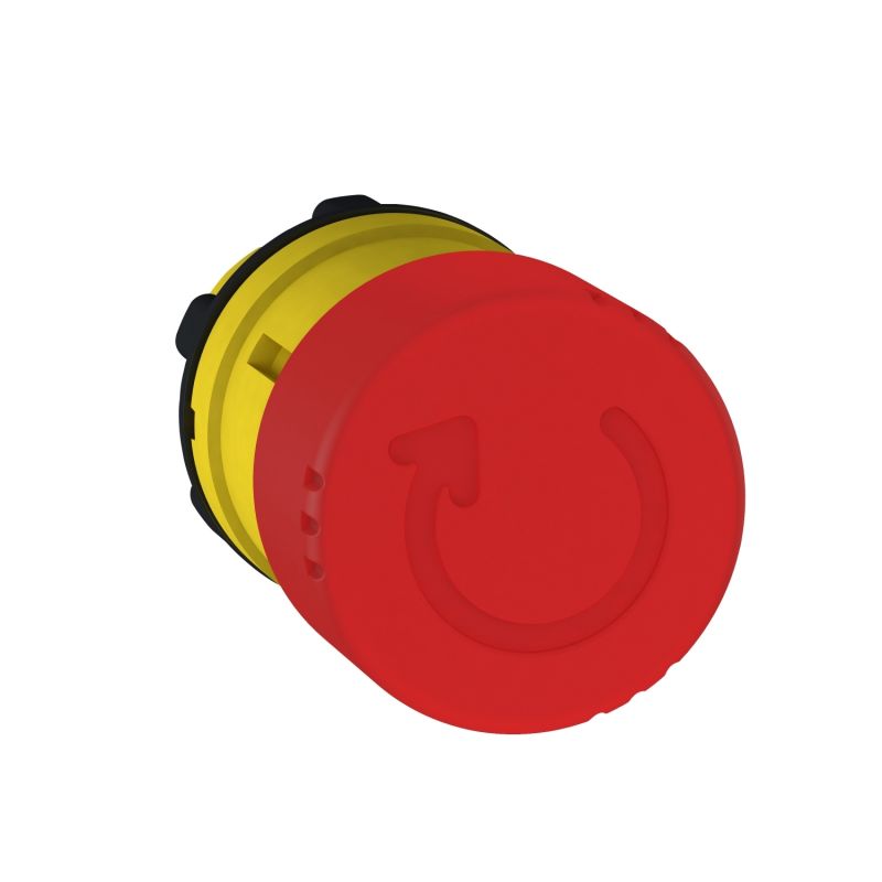 cabeça botão de pressão Ø30 paragem de emergência vermelha - rodar para libertar