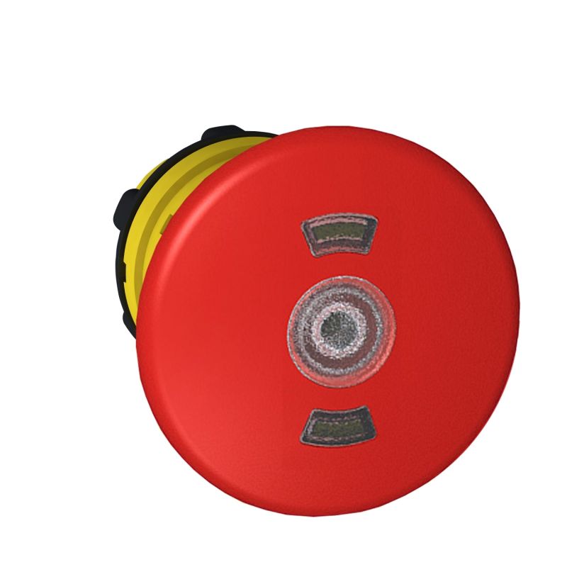 cabeça botão de pressão Ø 40 paragem de emergência vermelha iluminada