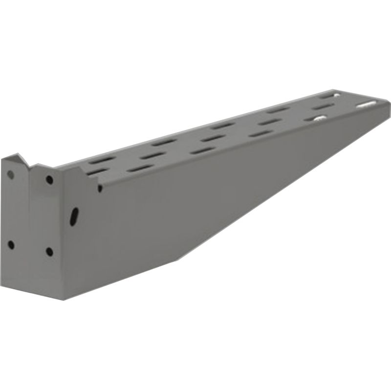 Polinorma - horizontal wall bracket - metallic - 500 mm - grey