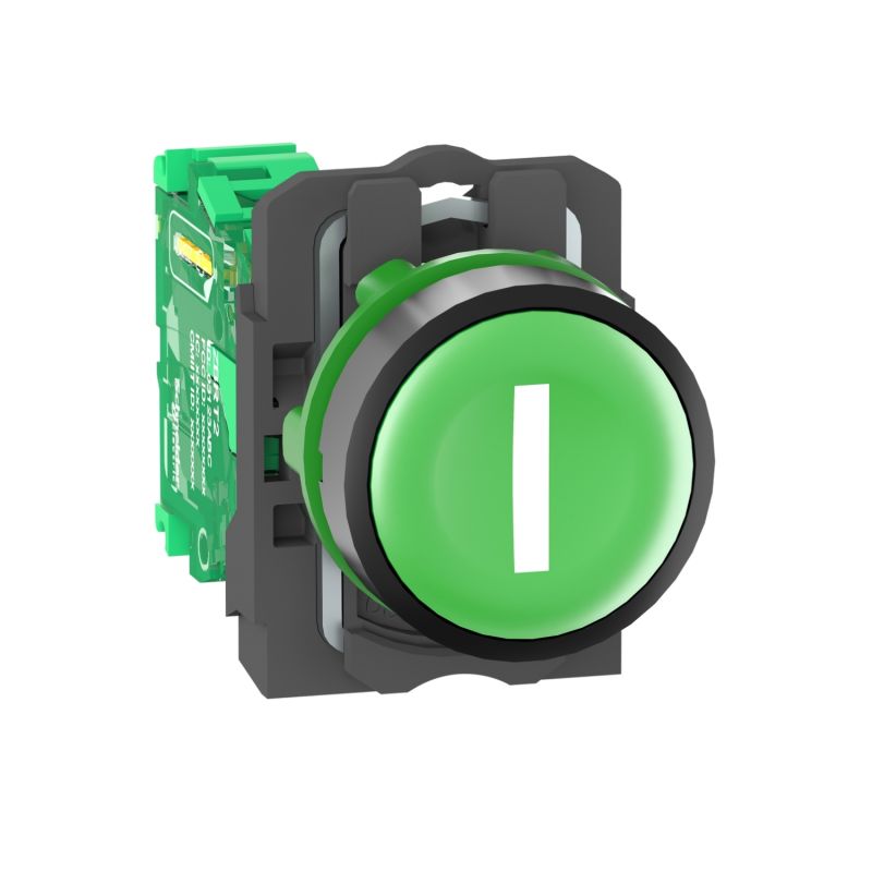 botão wireless auto-alimentado - verde - I