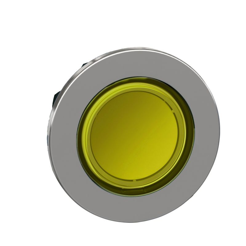flush mounted XB4 yellow pilot light plain lens
