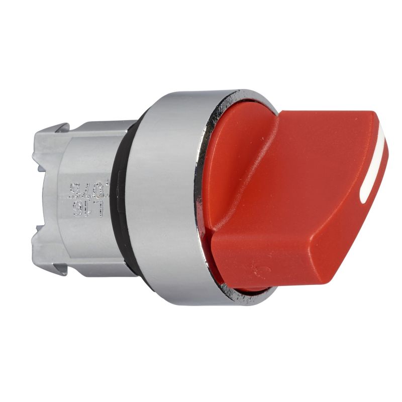 cabeça de interruptor selector iluminada - 2 posições - Ø 22 - vermelha