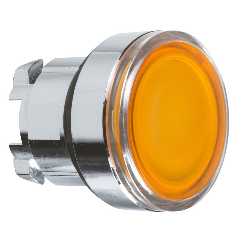 cabeça de botão de pressão iluminada- Ø 22 - amarela