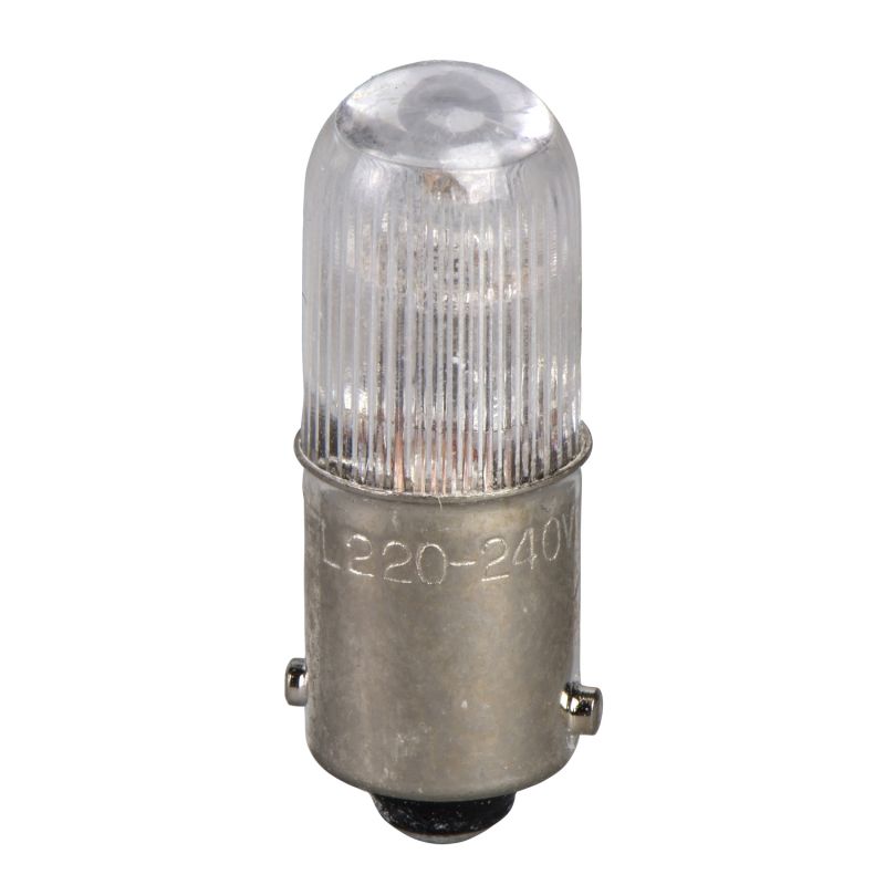 green neon bulb for signalling - BA 9s - 220..240 V