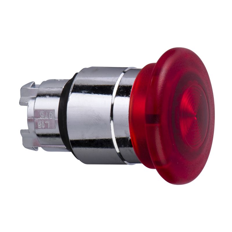 cabeça de botão de pressão iluminada Ø 40 - Ø 22 - vermelha