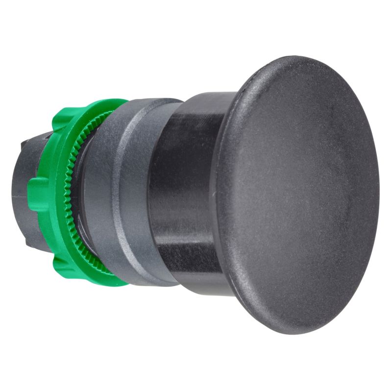 cabeça de botão pressão Ø 22 - preta - cogumelo de Ø 40 mm