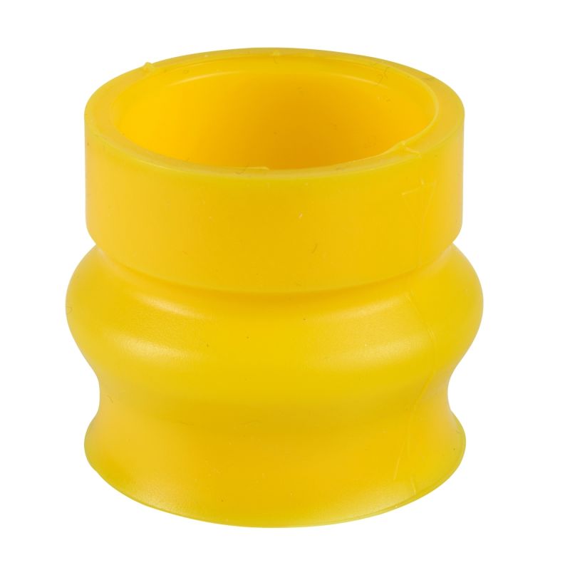Bellow seal, silicone, yellow, for emergency stop/switching off function, for harsh environments
