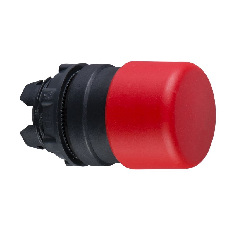 cabeça de botão pressão Ø 22 - vermelha - cogumelo de Ø 30 mm