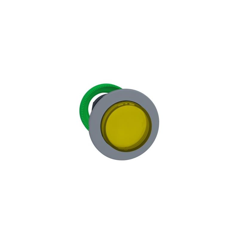 Cabeça  botão flush   luminosous saliente  amarelo botão