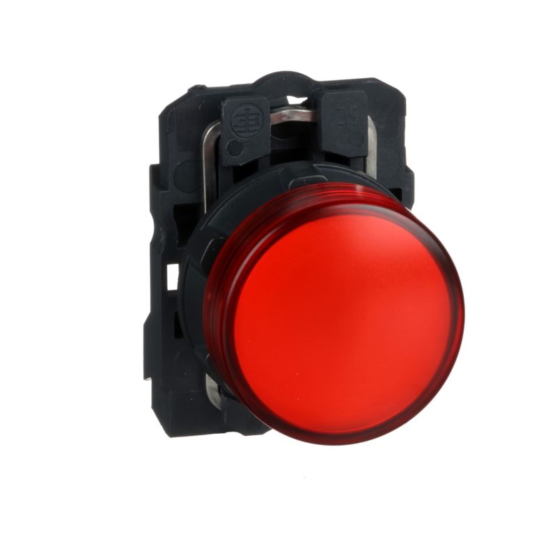 sinalizador led - vermelho 110...120vca c/ aro fix plástico