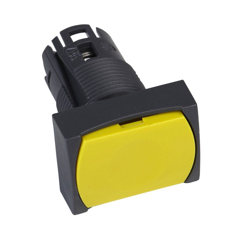 cabeça de botão de pressão rectangular - Ø 16 - amarela