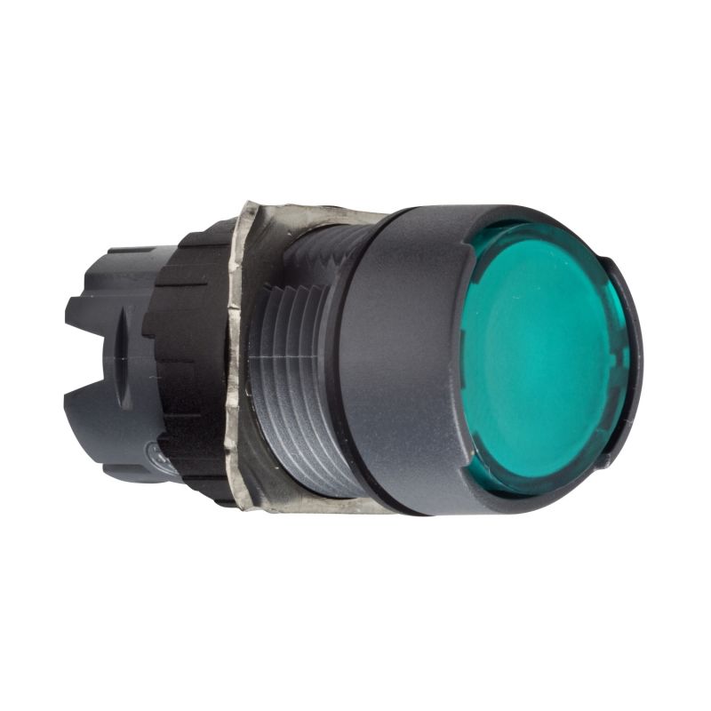 cabeça de botão de pressão iluminada - Ø 16 - verde
