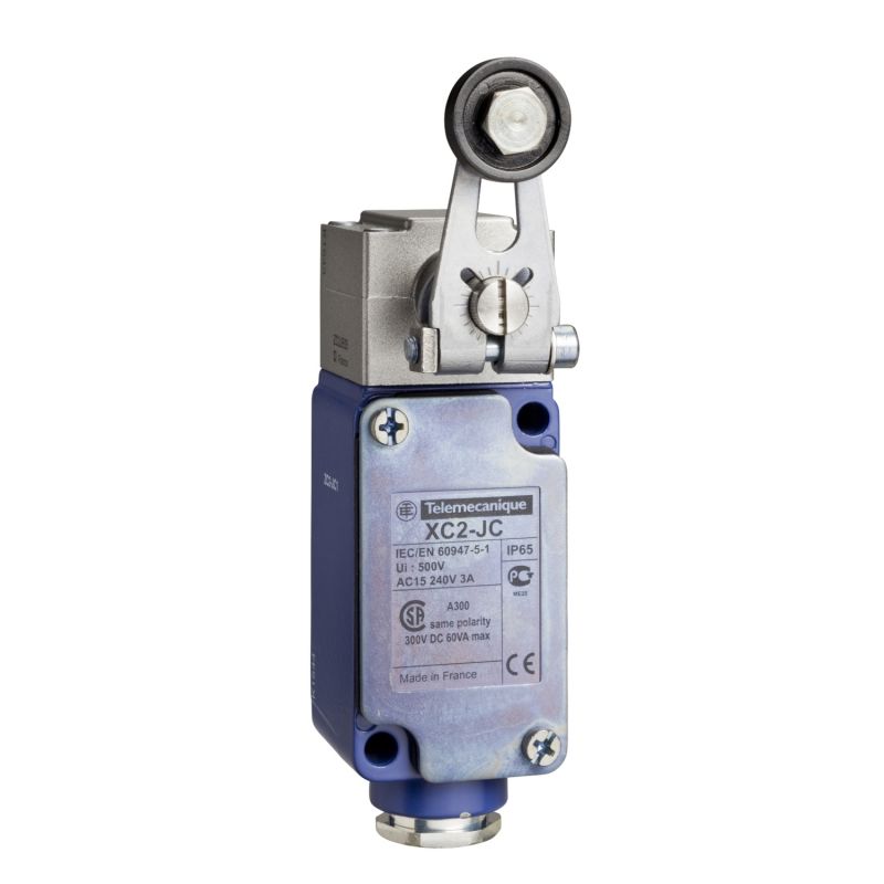 limit switch XC2-J - roller lever - 1 C/O