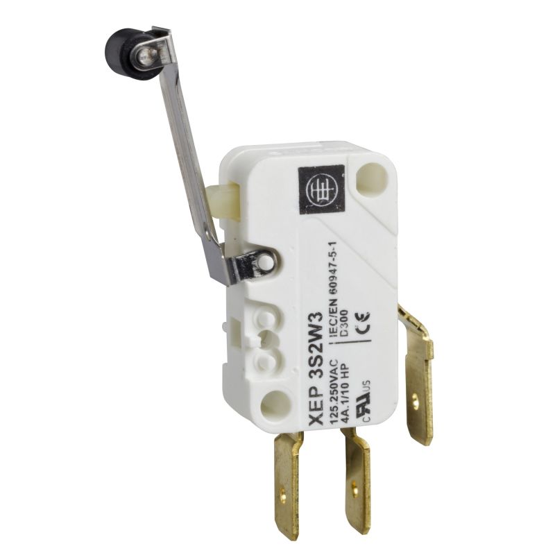 miniature limit switch - roller lever - solder tags