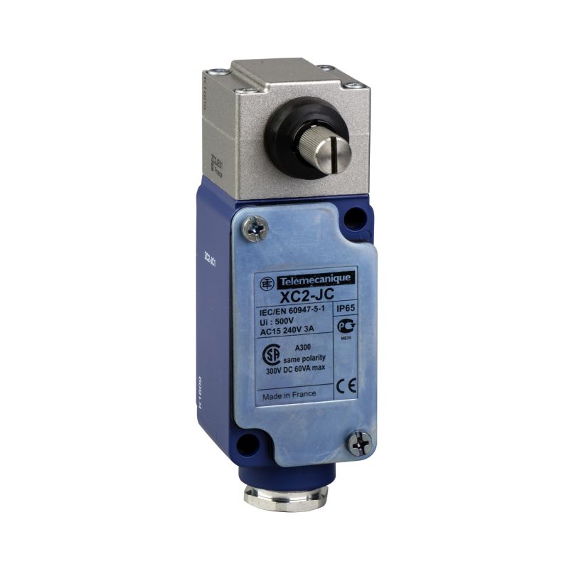 limit switch XC2-J - steel square rod lever - 1 C/O