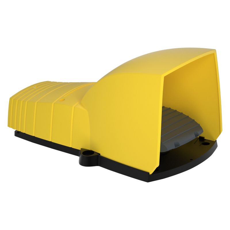 interruptor de pedal único XPE-Y – com tampa – plástico - amarelo - 1NC+1NO