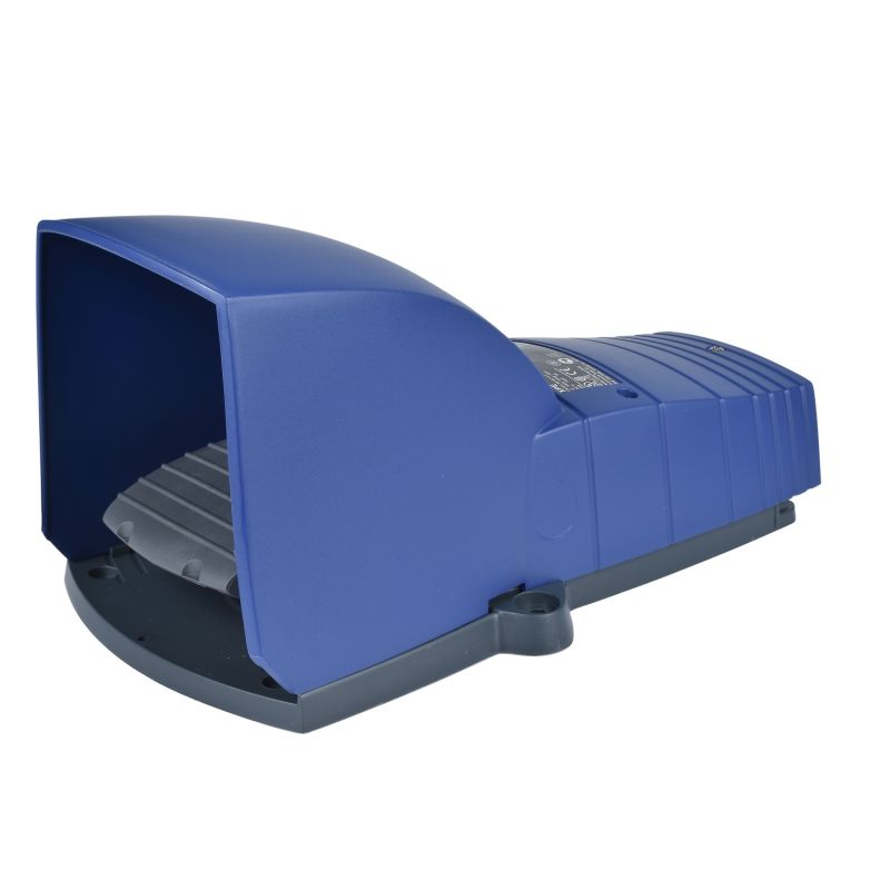 XPE-B pedal simples - com tampa - plástico - azul - 2 NC + 2 NO
