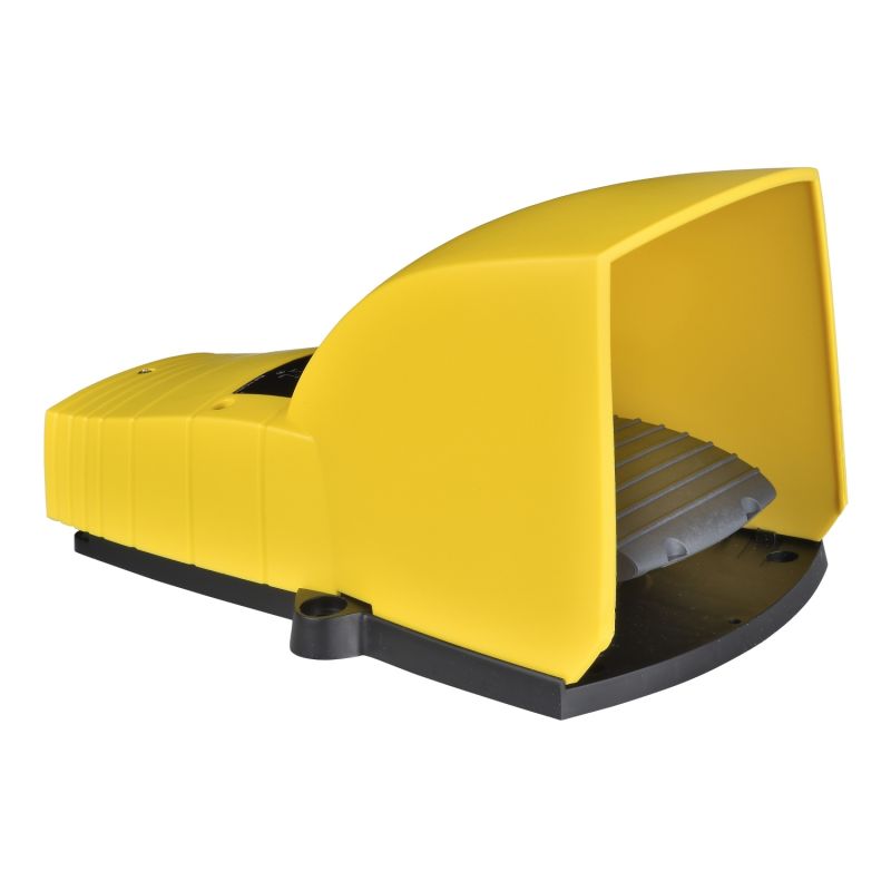 interruptor de pedal único - XPEY – com tampa protectora - amarelo - 2NC+NO