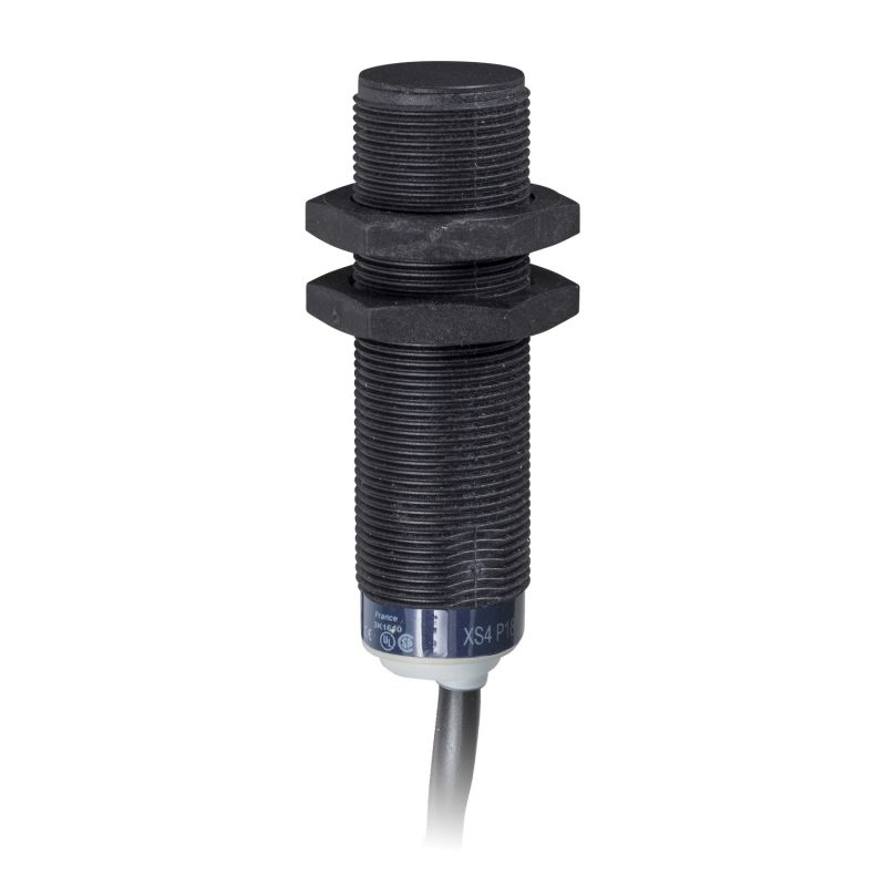 inductive sensor XS4 M18 - L62mm - PPS - Sn8mm - 24..240VAC/DC - cable 2m