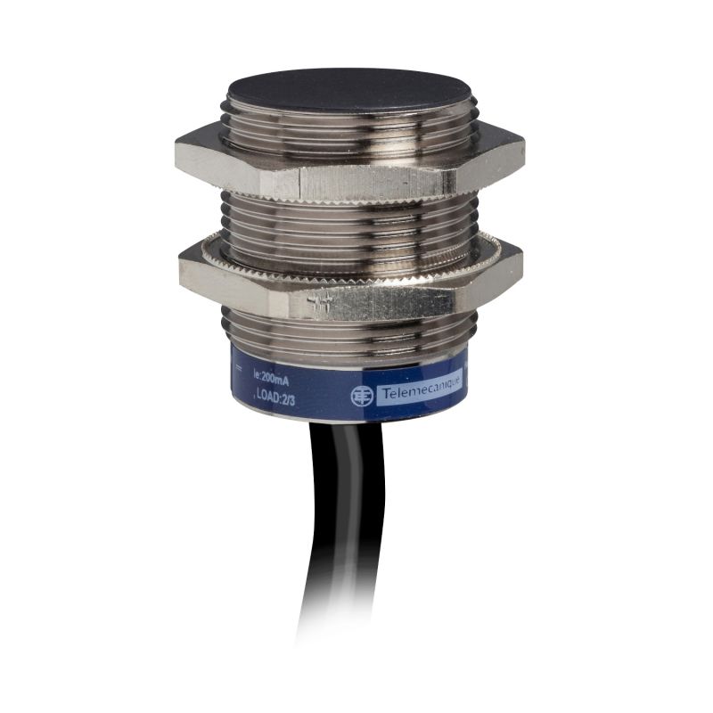 inductive sensor XS6 M30 - L44mm - brass - Sn15mm - 12..24VDC - cable 2m